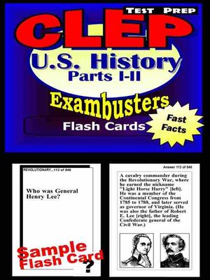 cover image of CLEP United States Hisory I & II Test Prep Review - Exambusters Flashcards